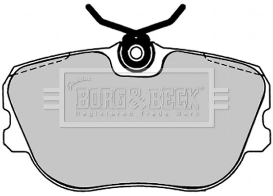 BORG & BECK Комплект тормозных колодок, дисковый тормоз BBP1238